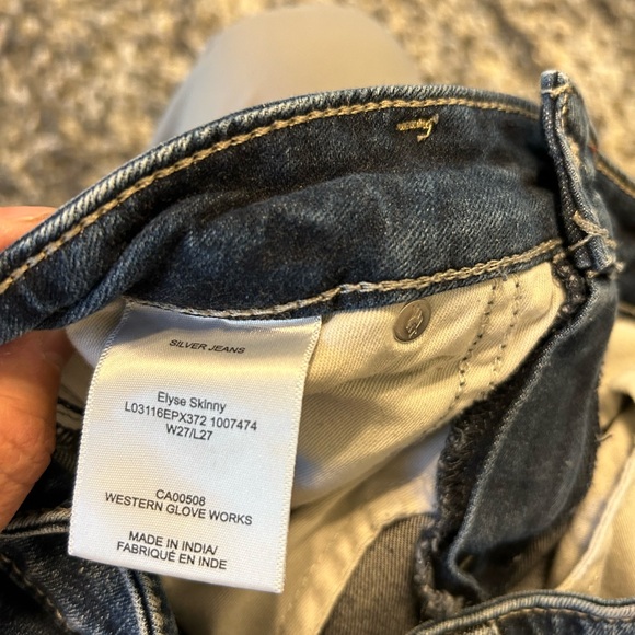 Silver Jeans Company women’s Elysse Skinny 27”x 27” - Picture 2 of 8
